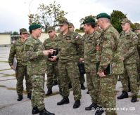 Nvteva velitea Pozemnch sl poas cvienia SLOVAK ENDEAVOR 2013